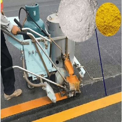 comprar Tinta de marcação de estradas de fusão a quente durável com 10% de grânulos de vidro pré-misturados para tráfego pesado Fabricação em linha
