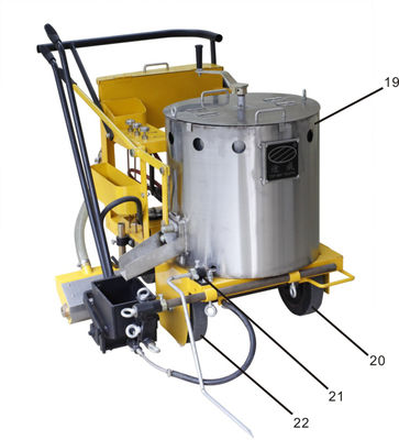 comprar Equipamento de marcação de pavimentos termoplásticos, Máquina de marcação de linhas de estradas termoplásticas Fabricação em linha