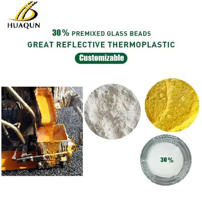 comprar Pintura de marcação de linha de fusão a quente refletora personalizável 30% de contas de vidro Pintura de marcação de estrada termoplástica Fabricação em linha