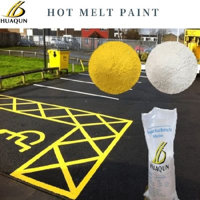 Comprar Pintura de marcação de estrada termoplástica de alto desempenho refletor amarelo e branco ou personalizada Fabricação em linha