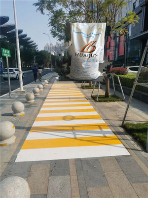 comprar Tinta de linha rodoviária Amarelo branco cor revestimento de tráfego em pó Termoplástico Hot Melt tinta de marcação rodoviária HUAQUN Fabricação em linha