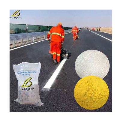 Comprar Vibração de tinta de marcação de estrada termoplástica espessura de tinta 2-4 mm após a aplicação 25 kg Material para marcas de segurança rodoviária Fabricação em linha