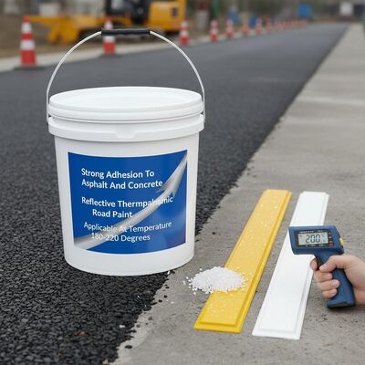 comprar Pintura de estrada refletora termoplástica com forte adesão ao asfalto e ao concreto e alta retro-reflexão Fabricação em linha