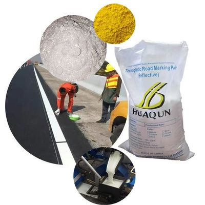 Pintura de marcação de estrada termoplástica de alto índice refletor revestimento em pó com grânulos de vidro principalmente produto de resina