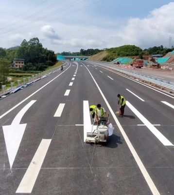 Pintura de marcação de estradas termoplástica de fusão a quente Amarelo Cor Suave e fluido