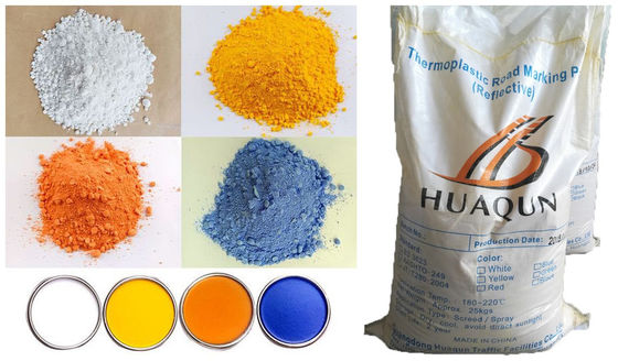 Secagem rápida, forte adesão HOEM Branco Amarelo Azul Laranja Tinta termoplástica de marcação de estradas Fábrica original