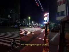 Tinta termoplástica resistente ao desgaste e durável para secagem rápida de marcações de estradas