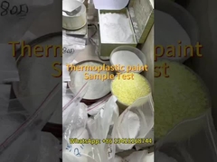 Tinta termoplástica para sinalizações de estradas refletoras e resistentes às intempéries