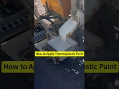 Pintura termoplástica altamente visível para marcas de estradas Processo de aplicação rápido e fácil
