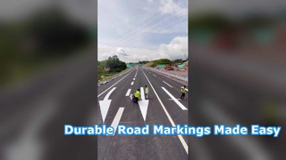 Como pintar setas em uma rodovia usando ferramentas simples?