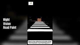 Qual é o princípio reflexivo da tinta termoplástica para marcação rodoviária?