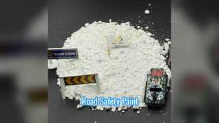 Pintura de estrada de secagem rápida para controle de tráfego